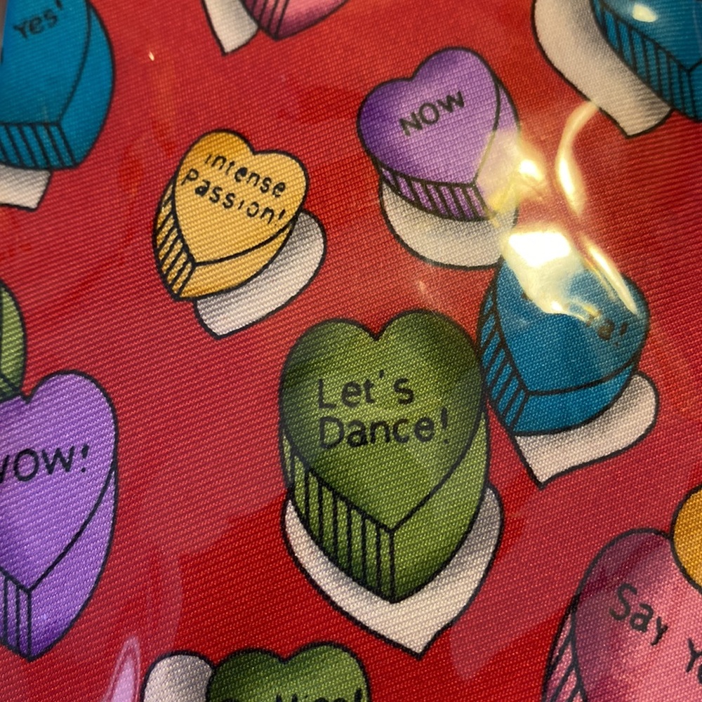 Mens Valentines candy heart necktie - Picture 2 of 4